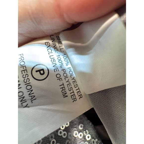 Morilee By Madeline Gardner Formal Evening Gown Size 8 Silver Wedding Bridesmaid - Picture 5 of 15